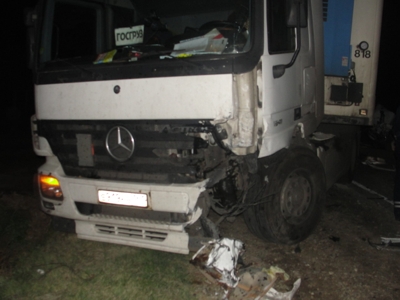 Лобовое столкновение с грузовиком в Красноармейском районе