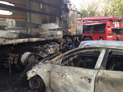 ДТП с возгоранием автомобиля произошло в Динском районе