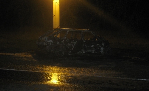 Вблизи Краснодара водитель сгорел в собственном авто