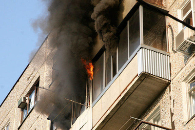 Крупный пожар в Яблоновском.