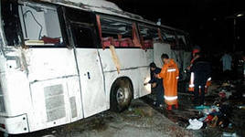 На Урале произошло лобовое столкновение двух автобусов
