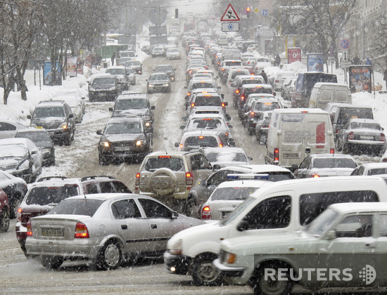 Киевский снегопад побил столетний рекорд