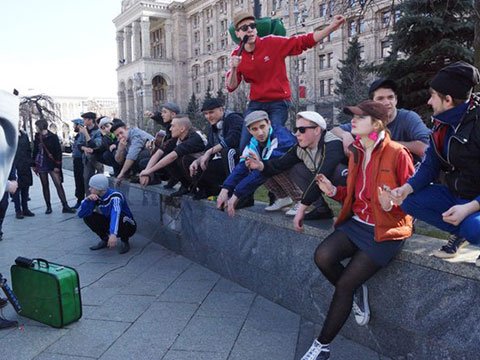 Первый в истории парад гопников прошел в Киеве