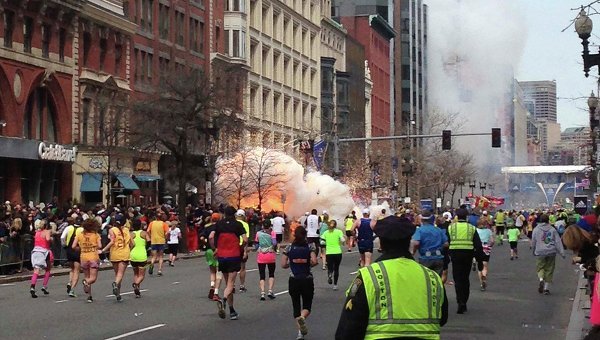У финишной линии Бостонского марафона прогремел взрыв