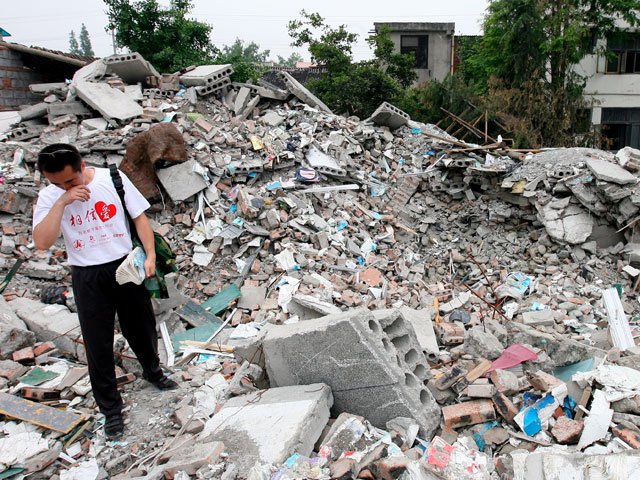 Мощное землетрясение в Китае: 46 погибших